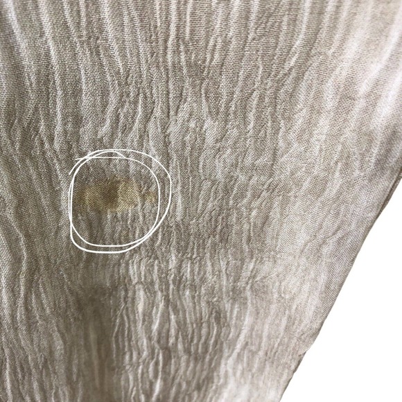 Vintage 80s On The Rocks Jumpsuit Lace Crinkle Wrinkle Tie Front - Picture 16 of 16